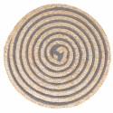 Set van 4 ronde gevlochten placemats van riet Ø38cm Spiral Verkoop