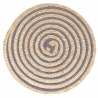 Set van 4 ronde gevlochten placemats van riet Ø38cm Spiral Verkoop