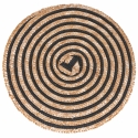 Set van 4 ronde gevlochten placemats van riet Ø38cm Spiral Aanbod