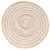 Set van 4 ronde gevlochten placemats van riet Ø38cm Spiral Kortingen