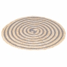 Set van 4 ronde gevlochten placemats van riet Ø38cm Spiral Voorraad