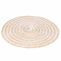 Set van 4 ronde gevlochten placemats van riet Ø38cm Spiral Model