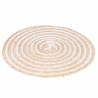 Set van 4 ronde gevlochten placemats van riet Ø38cm Spiral Model