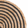 Set van 4 ronde gevlochten placemats van riet Ø38cm Spiral Karakteristieken