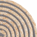 Set van 4 ronde gevlochten placemats van riet Ø38cm Spiral Afmetingen