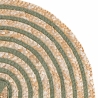 Set van 4 ronde gevlochten placemats van riet Ø38cm Spiral Prijs