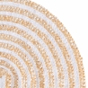 Set van 4 ronde gevlochten placemats van riet Ø38cm Spiral Kosten