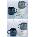 Set van 3 stapelbare mokken van aardewerk 350ml met opschriften Victionary L Verkoop