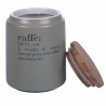 Grijze koffiepot met bamboe deksel 0,8L Victionary E Korting