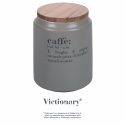Grijze koffiepot met bamboe deksel 0,8L Victionary E Aanbod