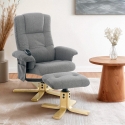Ergonomische relaxfauteuil met massagesysteem, verwarming en voetsteun Nairo Verkoop
