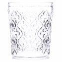 Set van 6 glazen waterglazen met bewerkte oppervlakte 240ml Marrakech Aanbod