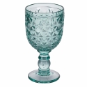 Set van 6 glazen wijnglazen met bewerkt oppervlak 280 ml Geometrie Ocean Aanbod