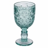 Set van 6 glazen wijnglazen met bewerkt oppervlak 280 ml Geometrie Ocean Aanbod