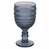 Set van 6 glazen wijnglazen met bewerkt oppervlak 280 ml Geometrie Ocean Kortingen
