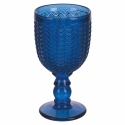 Set van 6 glazen wijnglazen met bewerkt oppervlak 280 ml Geometrie Ocean Catalogus