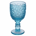 Set van 6 glazen wijnglazen met bewerkt oppervlak 280 ml Geometrie Ocean Voorraad