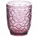 Set van 6 waterglazen 350ml met geometrisch reliëfpatroon Aanbod