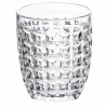 Set van 6 waterglazen 350ml met geometrisch reliëfpatroon Korting
