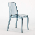 Vierkante salontafel wit 70x70 cm met stalen onderstel en 2 transparante stoelen Cristal Light Titanium Prijs