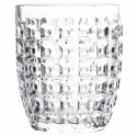 Set van 6 waterglazen 350ml met geometrisch reliëfpatroon Model