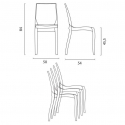 Vierkante salontafel wit 70x70 cm met stalen onderstel en 2 transparante stoelen Cristal Light Titanium 