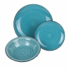 18-delige servies set handbeschilderd aardewerk voor 6 personen Baita Acqua Ocean Model
