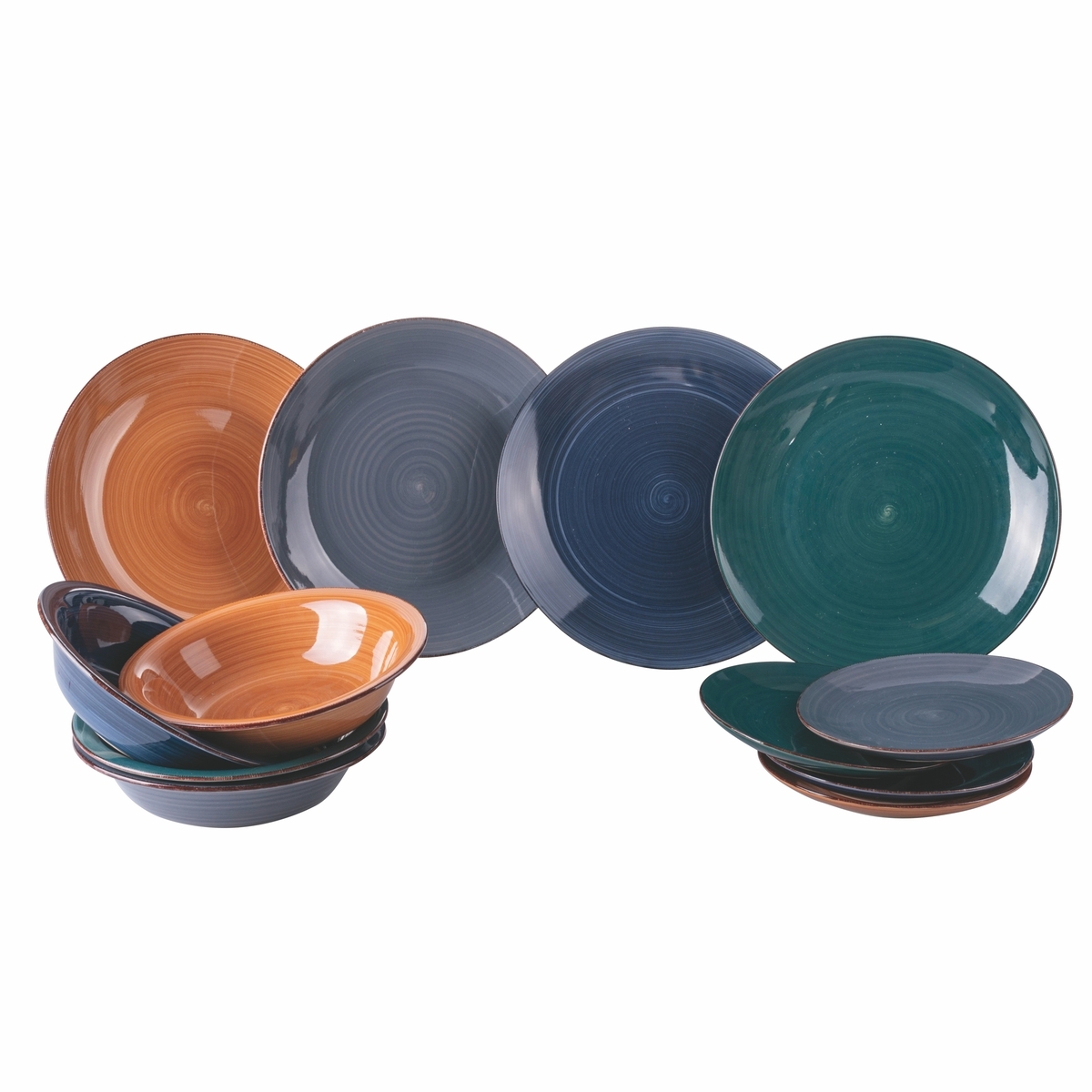 Servies 12-delig steengoed 4 personen Baita Winter Aanbieding