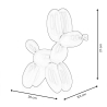 Scultura ballonnenhond in gelakt hars design MiniMira-M 