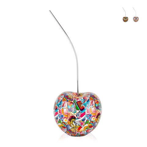 Moderne pop art kersenbeeld in hars stripfiguren Kora-PA Aanbieding