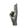 Moderne Aira sculptuur van hars met metaal effect gekruiste vingers statuette Catalogus