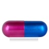 Moderne sculptuur van hars met metaal effect in blauw en fuchsia Sira-BV Korting