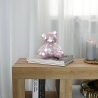 Moderne sculptuur in hars low poly teddybeer met parelmoereffect Rimo-P Verkoop