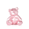 Moderne sculptuur in hars low poly teddybeer met parelmoereffect Rimo-P Aanbod