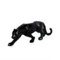 Moderne panterstandbeeld van gelakt hars low poly Kari-L Korting
