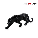 Moderne panterstandbeeld van gelakt hars low poly Kari-L Aanbieding