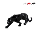 Moderne panterstandbeeld van gelakt hars low poly Kari-L Aanbieding