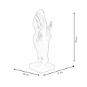 Multicolor paardenhoofd sculptuur in hars Knyph-PA Catalogus