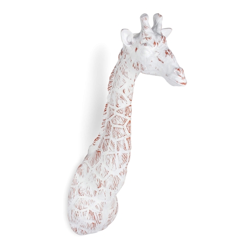 Moderne veelkleurige giraffe wandsculptuur in hars Brysh Aanbieding