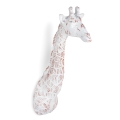 Moderne veelkleurige giraffe wandsculptuur in hars Brysh Aanbieding