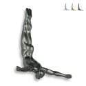 Moderne wandsculptuur duiker in hars met metaal-effect Veda-M Kortingen