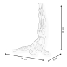 Moderne wandsculptuur duiker in hars met metaal-effect Veda-M Kosten