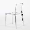 Vierkante salontafel zwart 70x70 cm met stalen onderstel en 2 transparante stoelen Femme Fatale Phantom Karakteristieken