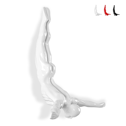 Wandsculptuur in gelakte hars Duiker Statuet Veda-L Aanbieding