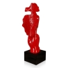 Surrealistisch mannengezicht sculptuur in gelakt hars Lira-L Korting