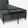 Modulaire modern design 3-zitsbank met salontafels Diadema Karakteristieken