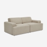 Stoffen 2-zits bank in modern design 202x100x76 cm Acamar Aanbod