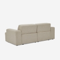 Stoffen 2-zits bank in modern design 202x100x76 cm Acamar Kortingen