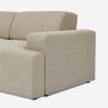 Stoffen 2-zits bank in modern design 202x100x76 cm Acamar Voorraad