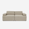 Stoffen 2-zits bank in modern design 202x100x76 cm Acamar Verkoop